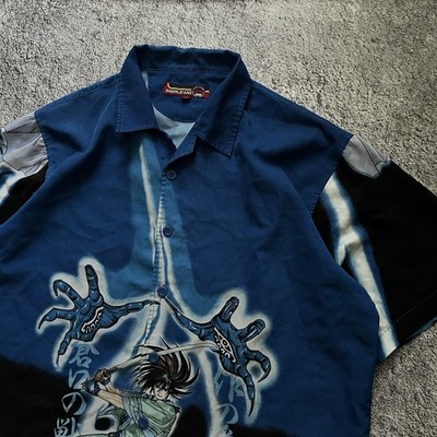 Vintage Rare Dnon Jeans 90s Anime Samurai Shirt Men's Size L | eBay