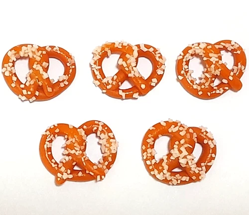 100 Dollhouse Miniature Salty Pretzels * Doll Mini Bakery Food Pastry Wholesale