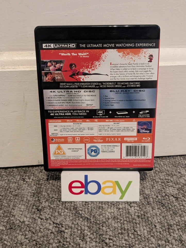 Disney Incredibles 2 (4K UHD + Blu-Ray) with Slipcover  - Image 4 of 4