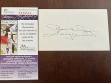 Johnny Unitas Autograph JSA COA Card Baltimore Colts Signed
