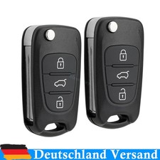 2X Klapp Schl&uuml;ssel Geh&auml;use 3Tasten F&uuml;r Hyundai i10 ix20 i20 i30 ix35 Elantra Kia