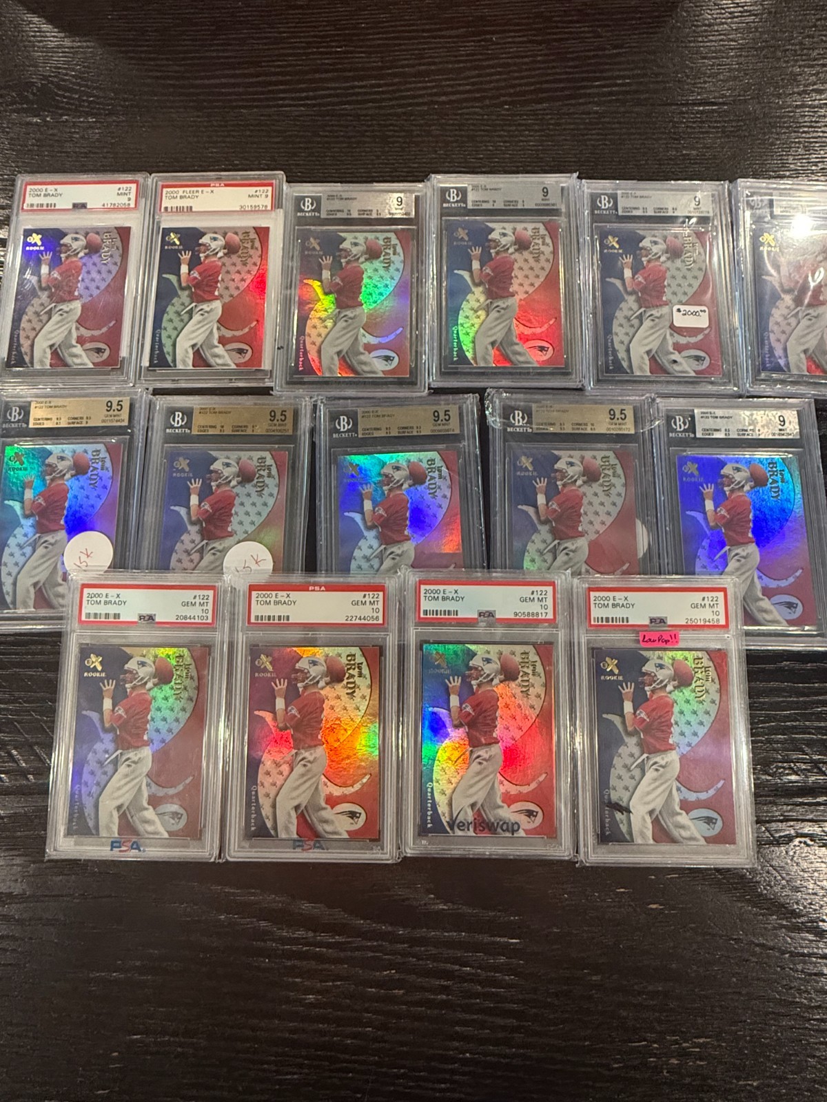 2000 Tom Brady Super Rookie Collection 200+ card lot SPX/CONTENDERS/EX, etc GOAT view 5