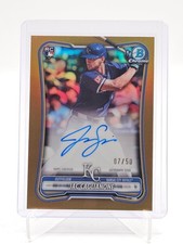 JAC CAGLIANONE 2026 BOWMAN CHROME TRUE GOLD REFRACTOR ROOKIE RC AUTO /50 Q7658