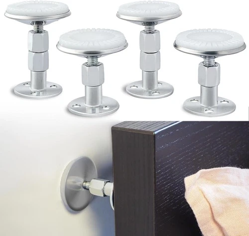 4 Pcs Headboard Stoppers Adjustable Bed Noise Stopper With Wall Protection - Picture 1 of 5