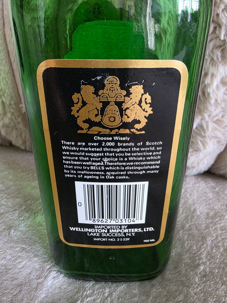 Bell's  Vat 12年 スコッチウイスキー BELL'S ROYAL VAT 12 YEAR OLD BLENDED SCOTCH WHISKY 750ml EMPTY