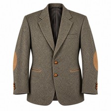 New England Collection Blazer Mens 44 Brown Good Heritage Workwear USA Made