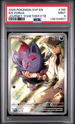 PSA 9 N's Zorua 189 Sv: Scarlet & Violet Promo Cards Holo