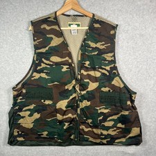 Vintage Game Winner Camo Hunting Vest Men's Size XL Pockets Game Pouch XL/XXL