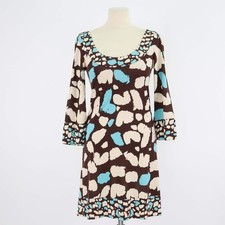 Diane Von Furstenberg Multicolor Silk Printed Stella Dress