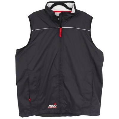 Musto Performance Men's Black Sleeveless Full Zip Vest Size XXL Lined Outdoor