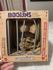 1987 Mattel Boglins Drool Monster box tag Squeel Shlurp Boglins