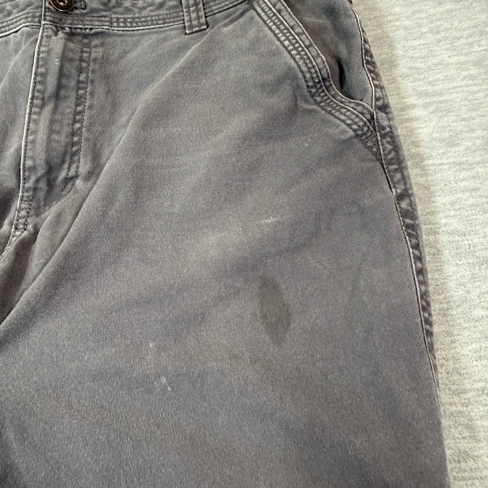 G.H. Bass Pants Men 36x30 Gray Utility Workwear Straight Fit Casual Chino - Image 2 of 4