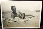WW2  RAF Sgt Michael James Green at Alexandria beach 1944 - photo 8 by 5.5cm