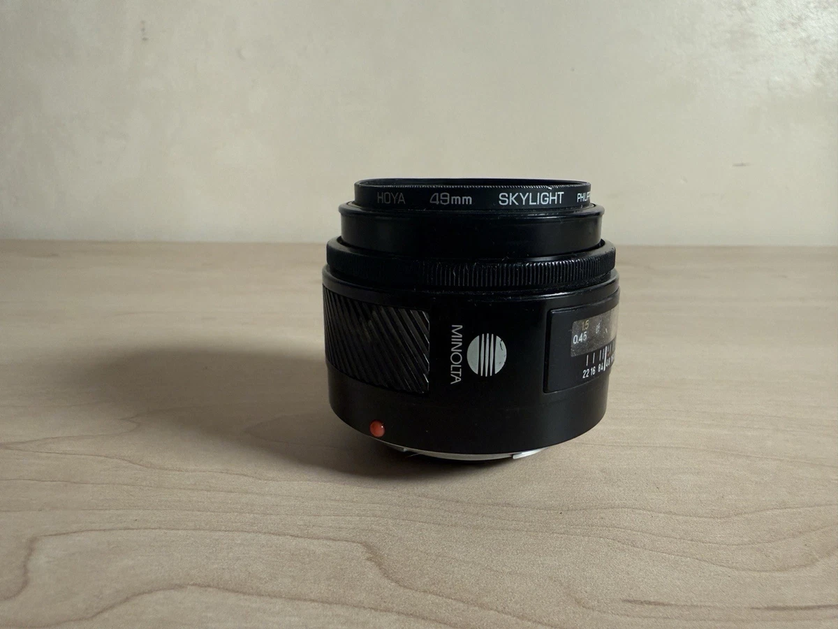 Minolta Maxxum 50mm Focal Camera Lenses f/1.7 Maximum Aperture for