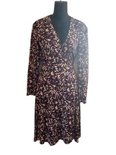 Vintage Diane Von Furstenberg DVF Purple Wrap Dress RARE 4 - 6