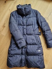 Piumino donna lungo blu Marca 313 Taglia M Sfiancato Molto Caldo