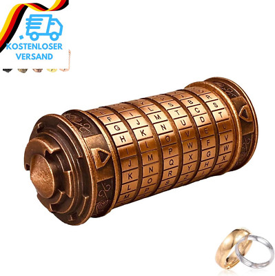 Da Vinci Code Mini Cryptex Geschenk Männer Frauen Cryptex Brief Passwort Lock Ma