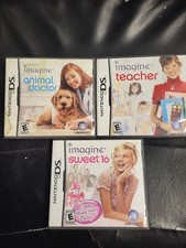 LOT OF 3 IMAGINE DS: ANIMAL DOCTOR+TEACHER+ SWEET 16/ COMES WITH BOX +ARTWORK