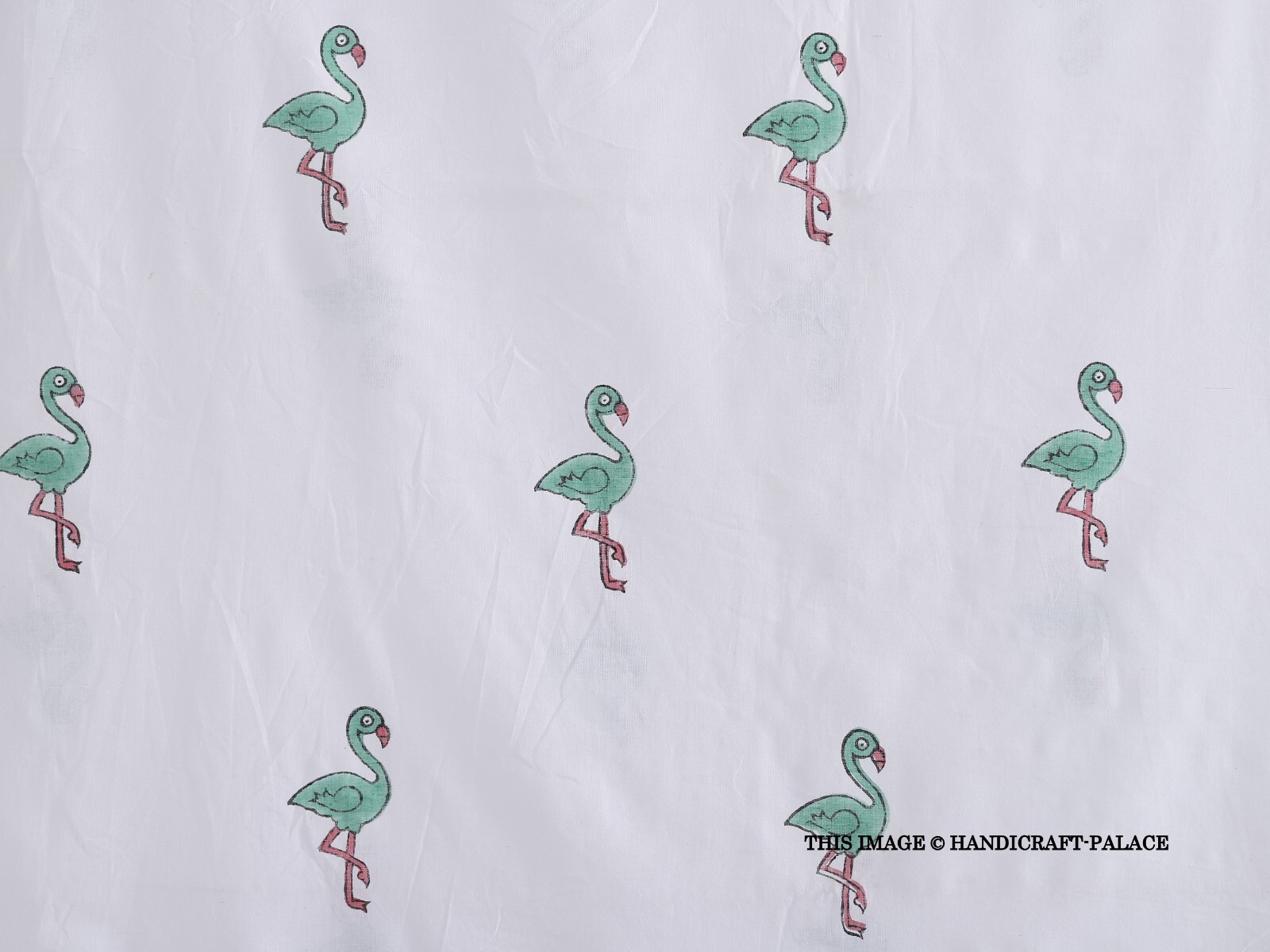 Indio Mano Bloque Impreso 100% Tela de Algodón Confección 4.6m Costura Artesanía