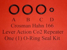 Crosman - Hahn Modelo 166 Co2 Rifle Uno (1) Kit de Sello de Junta Tórica