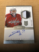 2013-14 Dominion #189 Philipp Grubauer JSY AUTO 8/299 RC