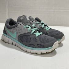 Nike Flex 2012 Athletic Shoes Women 7.5 Green Gray 512108-002 Running Walking