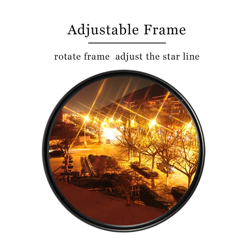 Adjustable Star filter 4 6 8 point 40.5/49/52/55/58/62/67/72/77/82mm - Image 4 of 4