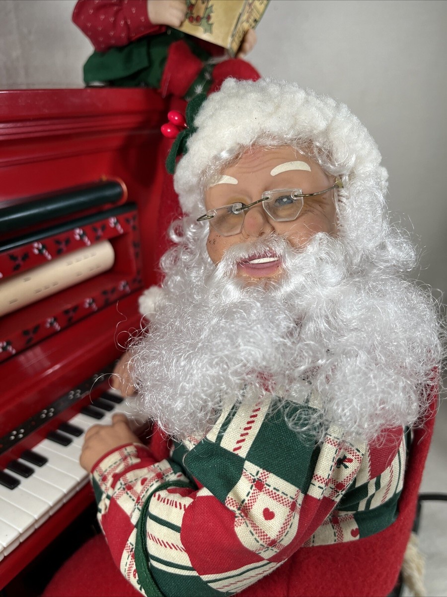 【新品未使用】Sing Along Santa ピアノ人形 mr-christmas-sing-a-long-santa