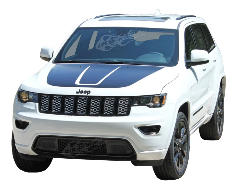 Calcomanía de vinilo Trail Hood para Jeep Grand Cherokee 2011-2021 Foto 2 de 4