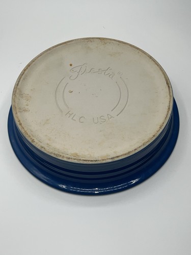 Fiesta Covered Casserole Ceramic Tortilla Warmer with Lid Blue - Made in USA - Picture 6 of 8