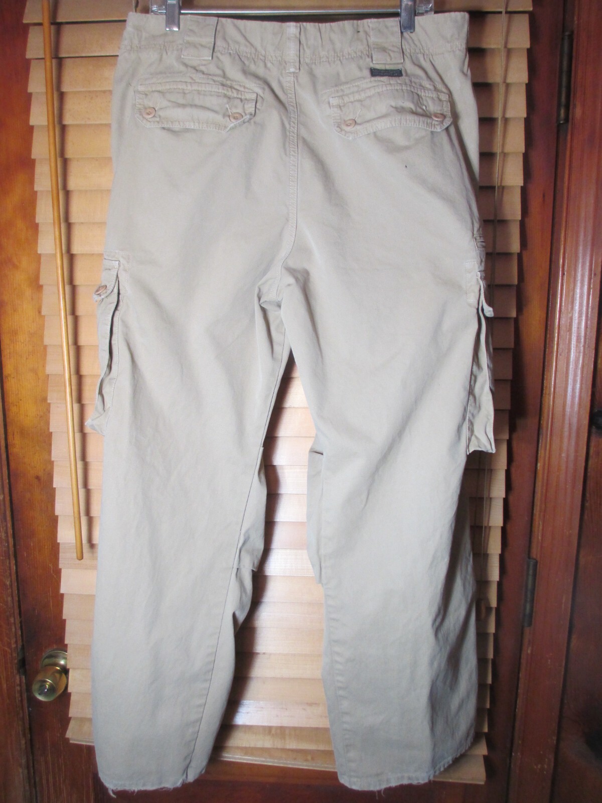Banana Republic Heritage Regular Straight Leg Men's 33x34 Beige Khaki Cargo Pant eBay