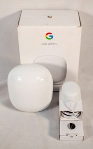 Router Malla Google Nest Wifi Pro 6e AXE5400 (pack De 2) - Cubre 4400 Pies Cuadrados, Modelo GA03689-US
