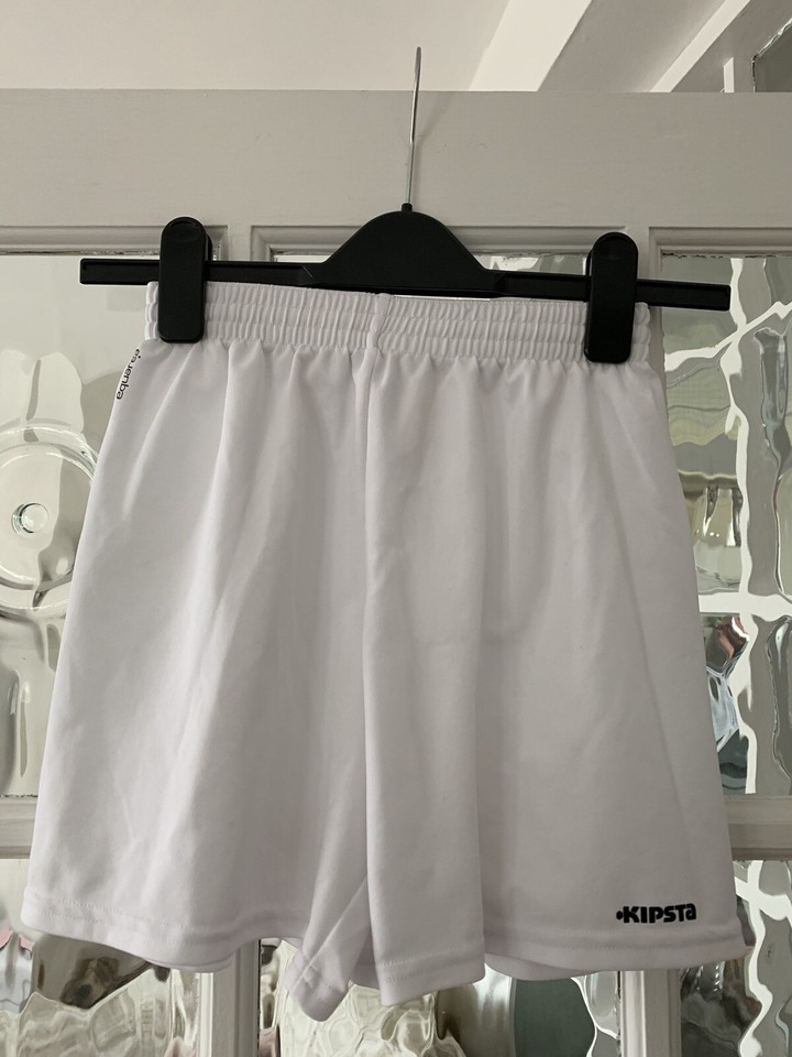 Unisex Football White Children’s Short Used but In Excellent Condition