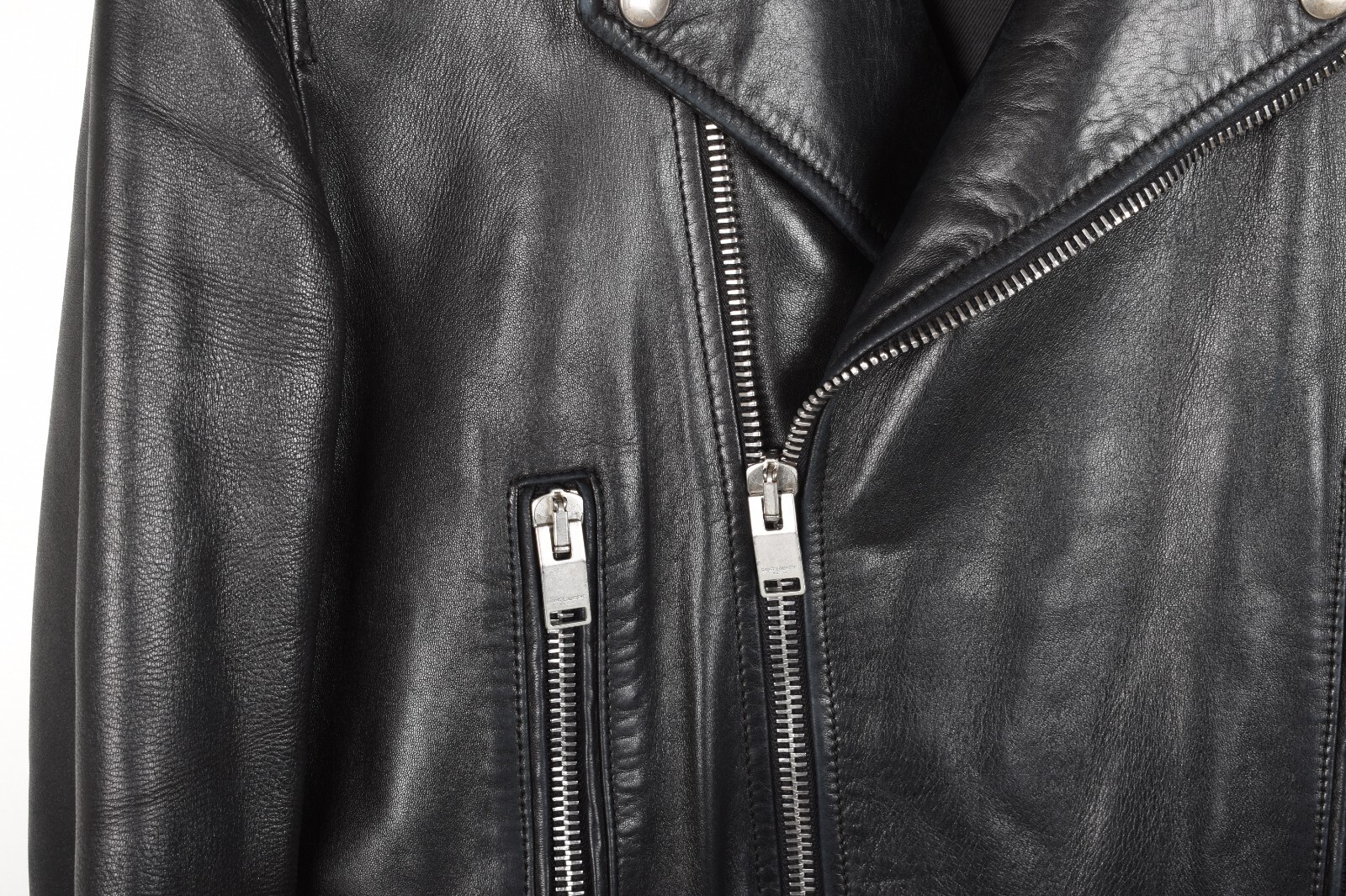 Giacca di pelle uomo Saint Laurent L01 taglia IT52 M L S1393