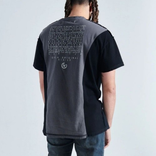 Gala Original | Juxta Tee, Charcoal Black Graphic Print Colorblock, Men's XL - Picture 9 of 9