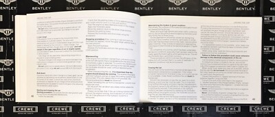 1989 Bentley Mulsanne Owners Manual Handbook TSD4919 item#LA89 | eBay