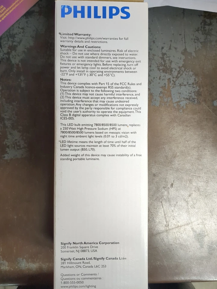 PHILIPS 63Cc/Led/3Cct/Ls Ex39 G3 Bb 3/1 Hid Led,63 W,Ed23-1/2,Mogul Screw (Ex39) - Image 4 of 4