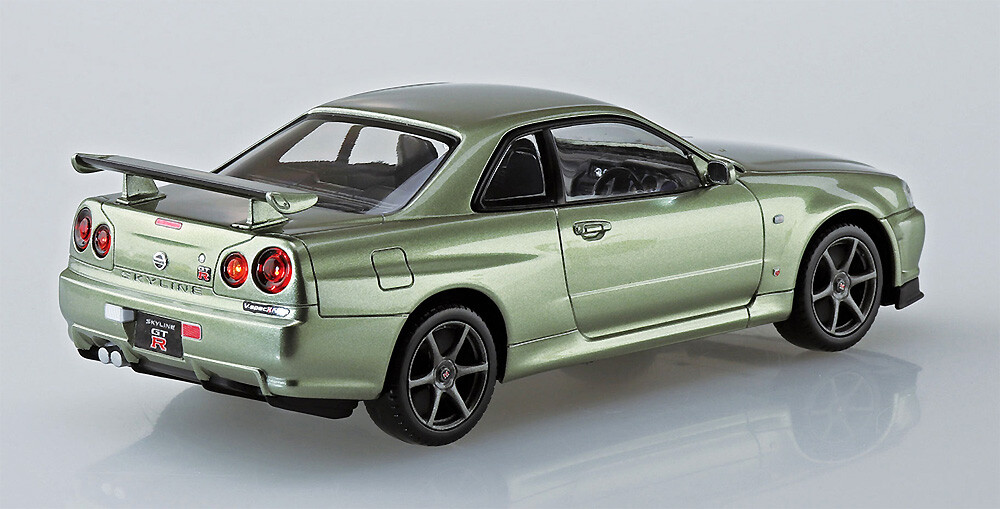 Aoshima The Snap Kit Nissan R34 Skyline GT-R Nur (Millennium Jade