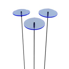 3 pieces Sunplay suncatcher &Oslash; 7 cm suncatcher garden plug discs Blue
