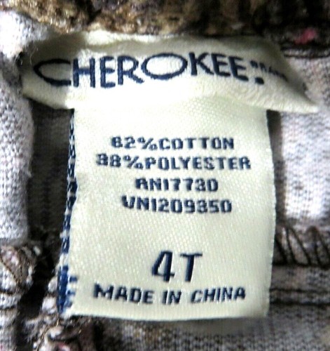 Falda de pana talla 4T mezcla marrón y rosa con volantes grandes de Cherokee - Imagen 6 de 6