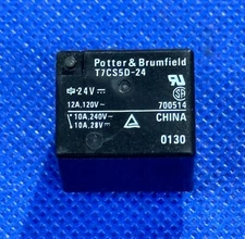 P&B T7CS5D-24 General Purpose Relay, 24V DC Coil Volts