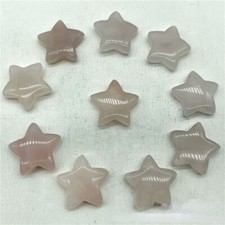 500pcs Natural Rose Quartz Stone Healing Star Gemstone Reiki for Home Decor