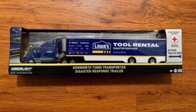 Greenlight 1/64 Lowe's Kenworth T2000 Transporter Semi | eBay