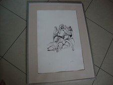 RENATO GUTTUSO LITOGRAFIA FIRMATA E NUMERATA ORIGINALE 70X50 cm