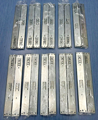 Lot of 10 Pair X 14'' Hafele 432.44.982 Drawer Slides ball Bearings soft close