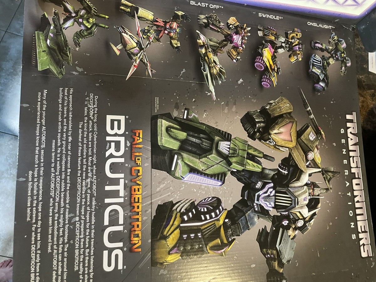 Transformers 2012 SDCC FOC BRUTICUS Combiner Fall of