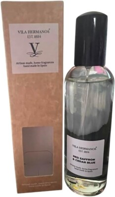 Vila Hermanos Red Saffron & Cedar Blue diffuser Room Spray NIB 3.38 OZ
