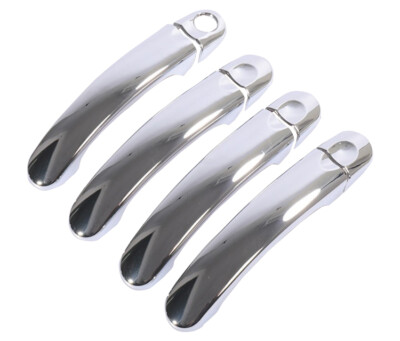 8PCS Chrome Silver Exterior Door Handle Plastic Cover Fits 06-10 Jetta MK5