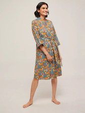 SALE BNWT THEIR NIBS UNTAMED CHEETAH KIMONO ROBE GREY MULTI Size:S RRP: 40