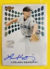 2004 Finest Autograph #117 Logan Kensing RC - Florida Marlins